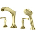 thumbnail image 1 of Pfister Lg64rh Rhen Deck Mounted Roman Tub Filler - Gold, 1 of 6