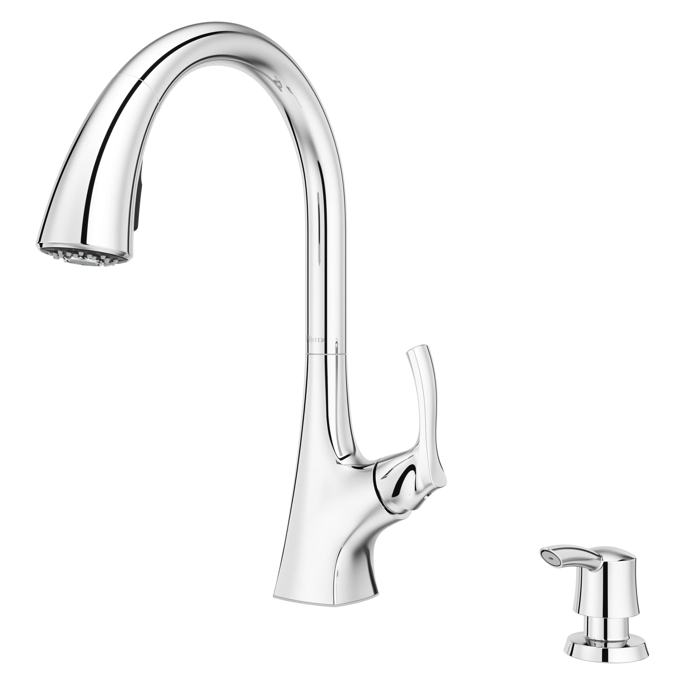 Pfister Masey Kitchen Faucet with Pull Down Sprayer and Soap Dispenser
