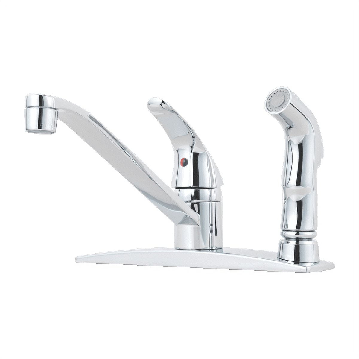 Elegant Chrome Single Handle Kitchen Faucet with Pull-out Spray