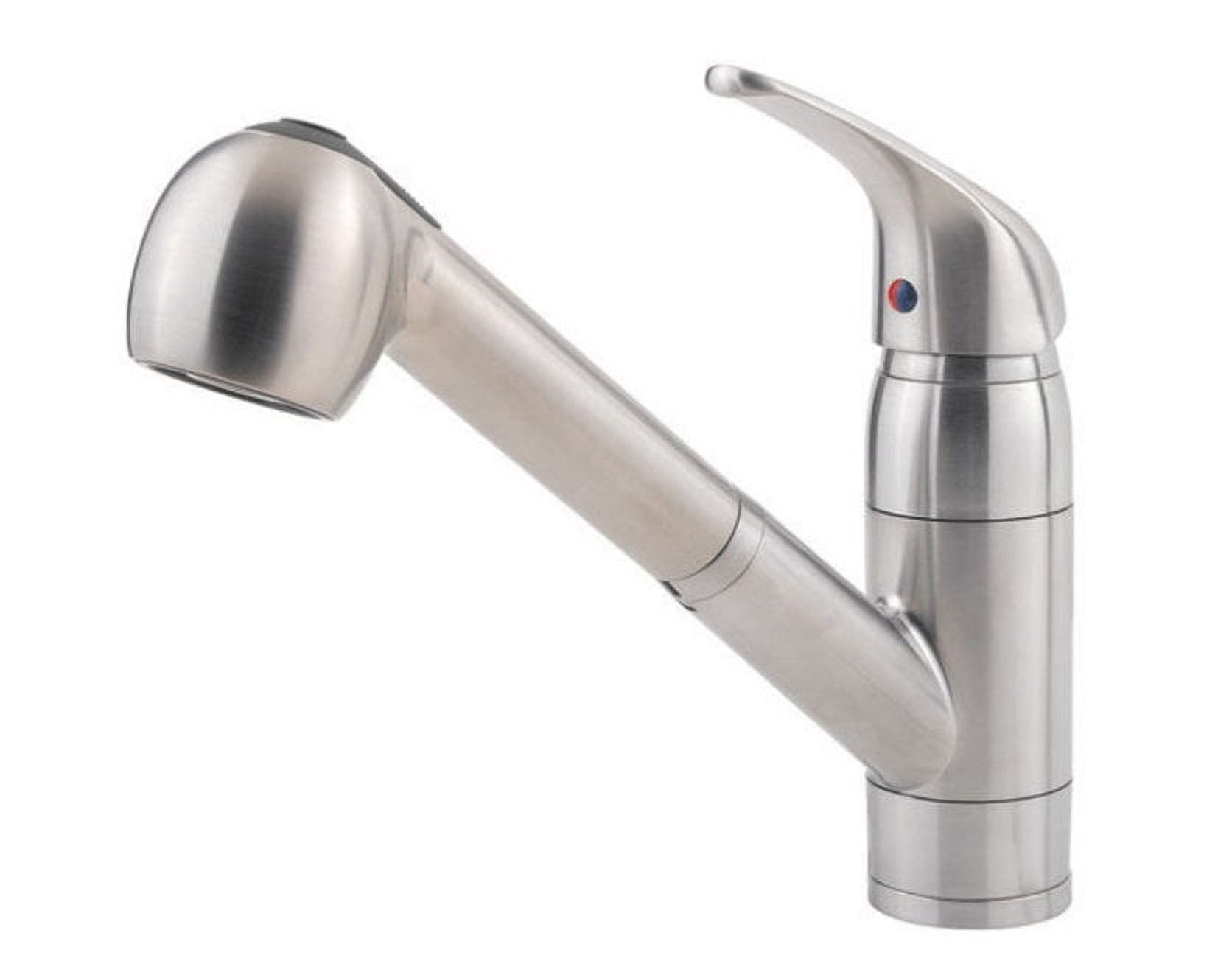 Stainless Steel Single Handle Pull-Out Kitchen Faucet