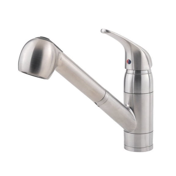 Pfister Pfirst Series 1-Handle Pull-Out Kitchen Faucet in Stainless Steel