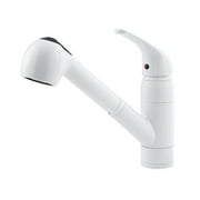 Pfister Pfirst Series 1-Handle Pull-Out Kitchen Faucet in White