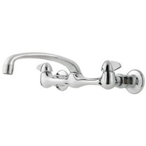 Pfister Pfirst Series 2-Handle Wallmount Kitchen Faucet in Polished Chrome