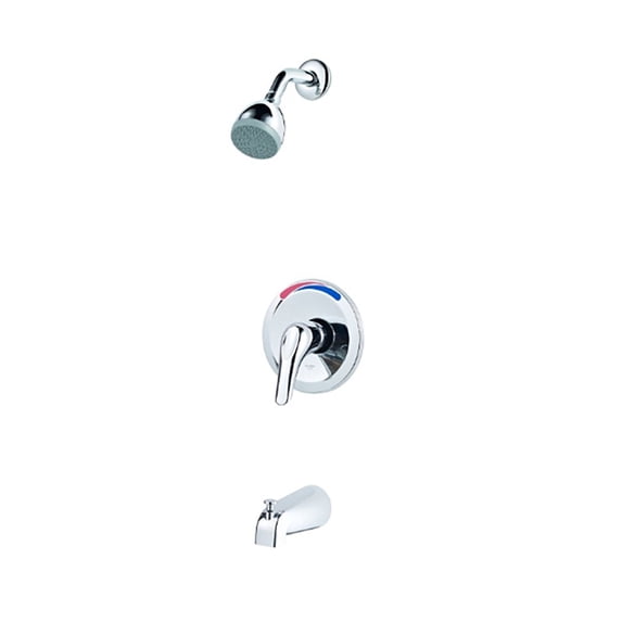 Pfister Pfirst Series Polished Chrome Multicolor One-Handle Tub/Shower Faucet