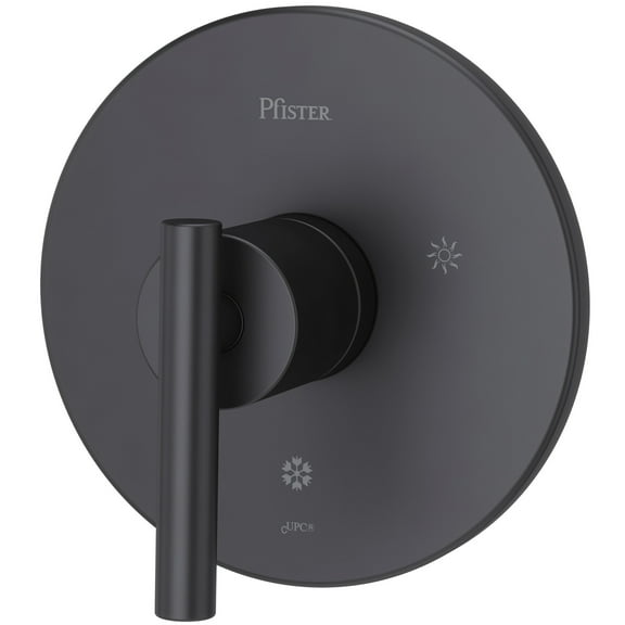 Pfister R89-1NC Matte Black Metal 2 Modes 1 Handles Shower Valve Trim
