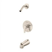 Pfister R89070K Pfirst Modern 1-Handle Tub & Shower, Trim Only Less Showerhead in Brushed Nickel