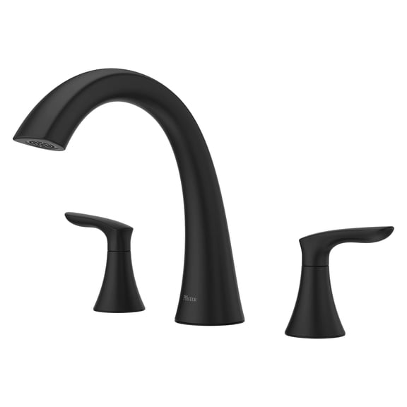 Pfister Rt6-5Wr Weller Deck Mounted Roman Tub Filler Trim - Black