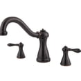 thumbnail image 1 of Marielle 2-Handle Deck Mount Roman Tub Faucet Trim Kit in Tuscan Bronze (Valve and Handles Not Included), 1 of 7