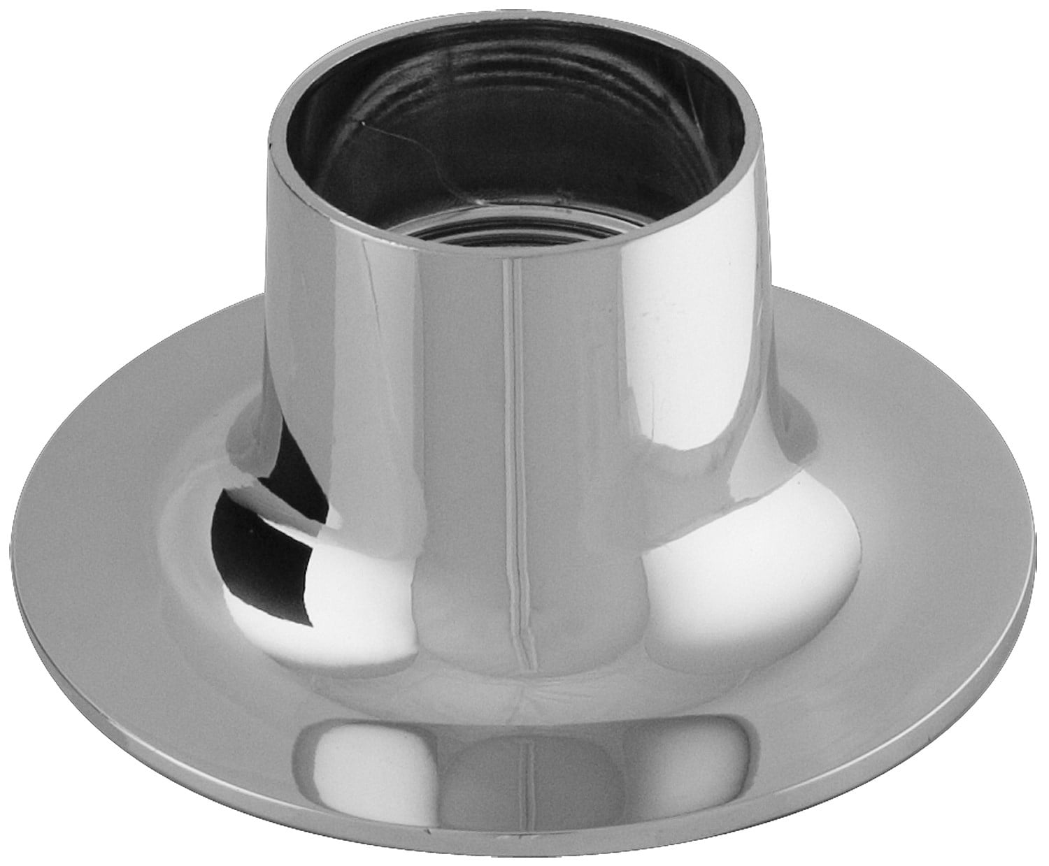 Polished Chrome Metal Widespread Faucet Flange, 7-inch
