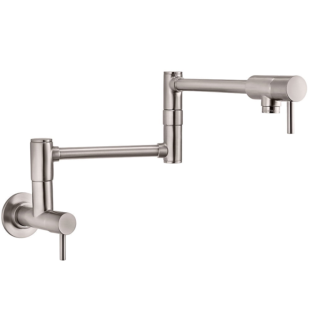 Modern Loft Polished Chrome Pull-Down Kitchen Faucet with Swivel Spout