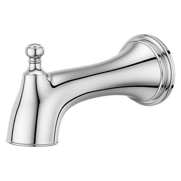 Pfister Tbs-03Shw Transitional Round 6-13/16" Integrated Diverter Tub Spout - Chrome