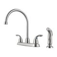 thumbnail image 1 of Pfister Two Handle High Arc Kitchen Faucet With Spray SS, 1 of 2
