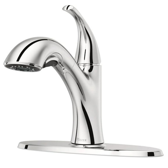 Pfister Wray Pull-Out Kitchen Faucet in Polished Chrome