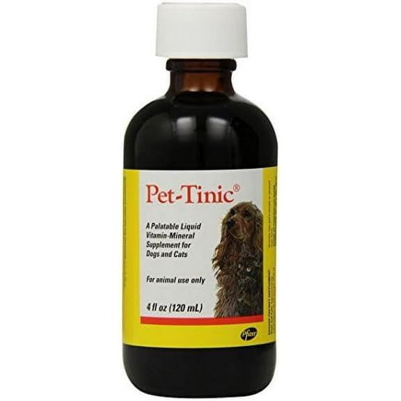 Pfizer Animal Pet-Tinic Vitamin-Mineral Supplement for Dogs and Cats, 4-Ounce by Pfizer Animal