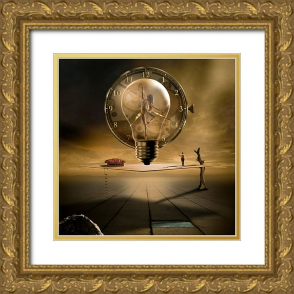 Pfleghart, Franziskus 15x15 Gold Ornate Wood Framed with Double Matting Museum Art Print Titled - Even In The Quietest Moment