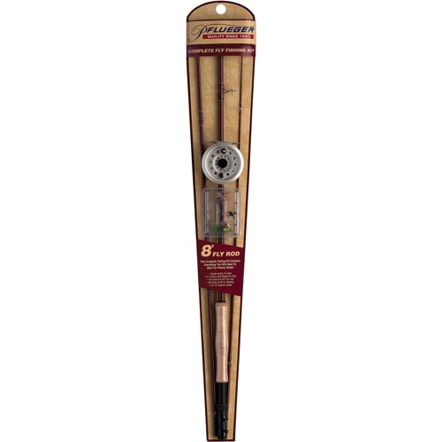 Pflueger Fly Kit, 8' Fishing Rod, 5/6 Reel