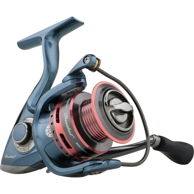  Pflueger President XT Spinning Fishing Reel, Size 20, 7  Stainless Steel Ball Bearing System, Sealed Oil Felt Front Drag, Carbon  Body with Machined Aluminum Main Shaft and Gear : Sports & Outdoors