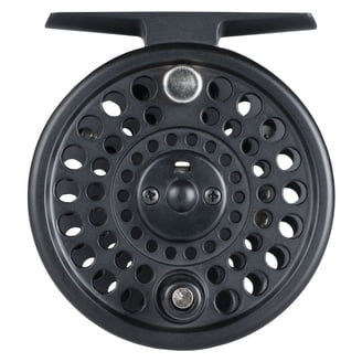 bauer m7 fly reel Bauer M7 USA large arbour black finish fly reel spool with Rio MidSpey WFL  10/11 line
