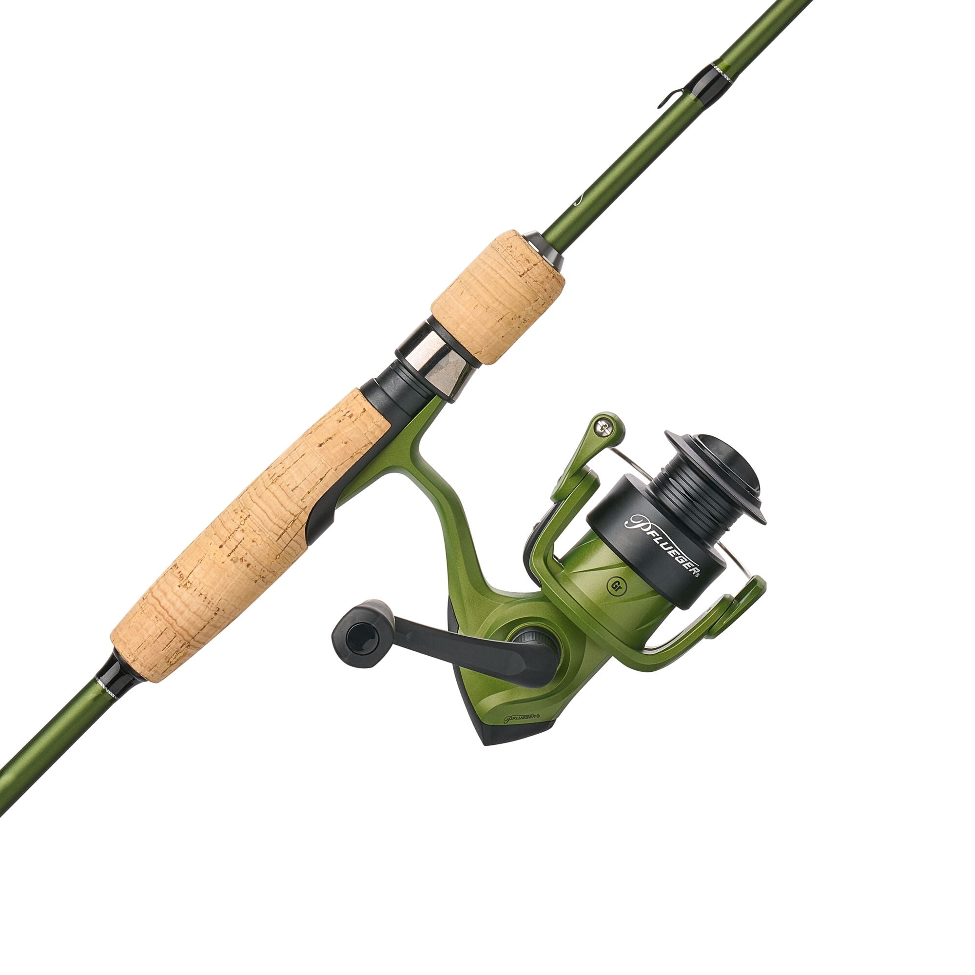 Pflueger Monarch Spinning Combo, 6' 2-pc Medium Light Fishing Rod, 30-Size Reel