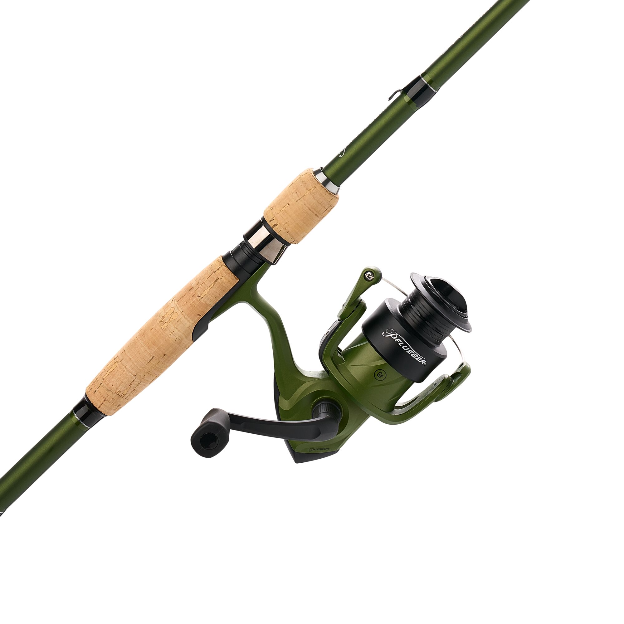 Pflueger Monarch Spinning Combo 6 6 2 pc Medium Fishing Rod 30 Size 
