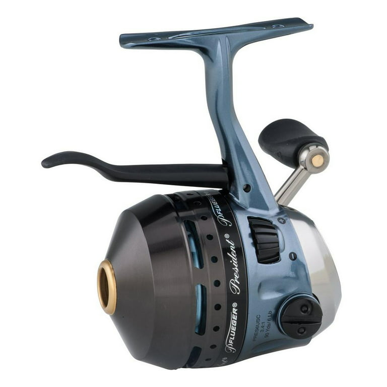  Pflueger President Spincast Reel, Size 6 Fishing Reel,  Right/Left Handle Position, Aluminum Spool, Dial Drag System : Sports &  Outdoors