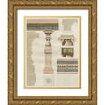 thumbnail image 1 of Pfnor, R 15x18 Gold Ornate Wood Framed with Double Matting Museum Art Print Titled - Palais de Fontainbleu I, 1 of 4