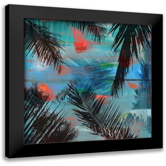 Pfrommer, Sven 12x12 Black Modern Framed Museum Art Print Titled - Evergreen No. 13