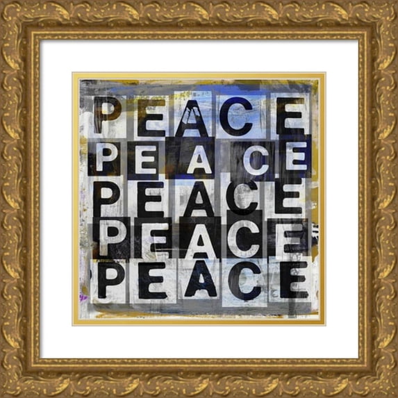 Pfrommer, Sven 15x15 Gold Ornate Wood Framed with Double Matting Museum Art Print Titled - Peace