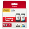 thumbnail image 1 of Canon PG-243/CL-244 - Genuine Ink Cartridge Combo Pack for Select PIXMA Printers - Black & Color, 1 of 7