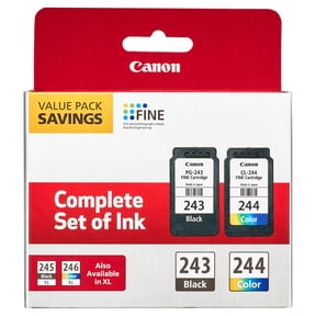 Canon PG-243/CL-244 - Genuine Ink Cartridge Combo Pack for Select PIXMA Printers - Black & Color