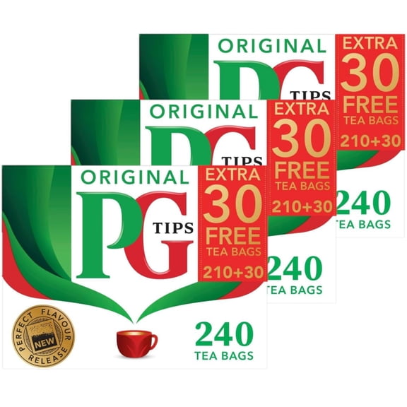 Pg Tips Tea Bags - 240 Count Pack Of 3