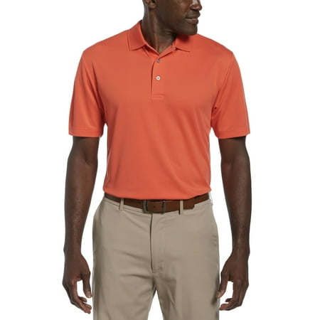 Pga Tour Men's AirFlux Mesh Performance Golf Polo Shirt Firelight Size S