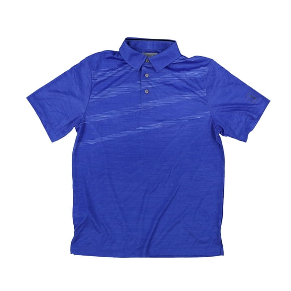 Pga Tour Men's Athletic-Fit Golf Polo Shirt Active Asymmetrical Dazzling Blue S