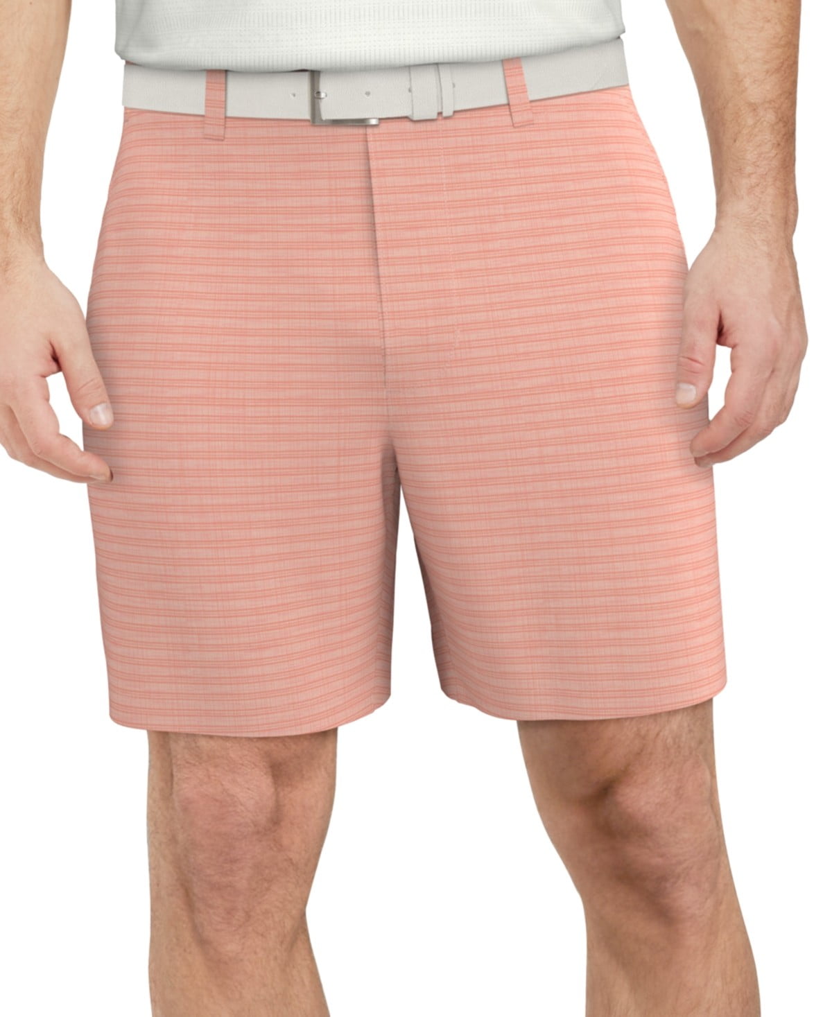 Pga Tour Mens Regular fit Golf Shorts 44 Pink Plaid