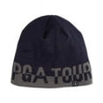 thumbnail image 1 of Pga Tour Unisex Jacquard Beanie Hat Blue/Gray-O/S, 1 of 4