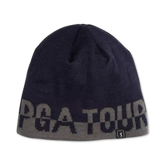 Pga Tour Unisex Jacquard Beanie Hat Blue/Gray-O/S