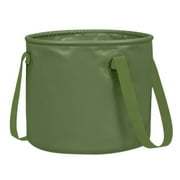 Pgeraug Kitchen Gadgets, Outdoor Folding Bucket Travel Business Telescopic Bucket Car Storage Tank Camping Picnic Bucket Wash Basin Laundry Bag Army Green