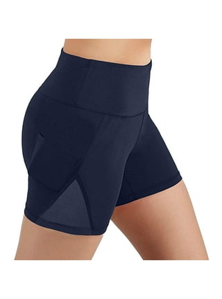 Aoliks Women's High Waist Yoga Short Side Pocket Workout Tummy Control Bike  Shorts Running Exercise Spandex Leggings (Navy Blue, XL) : :  Clothing, Shoes & Accessories