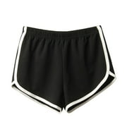 Pgeraug Pants for Women Sport Shorts Beach Short Pants Shorts for Women Black L