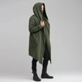 thumbnail image 1 of Pgeraug for Men Jacket Dark Style Long Cardigan Cloak Coat Hooded Sweater Hoodies for Men Green L, 1 of 9