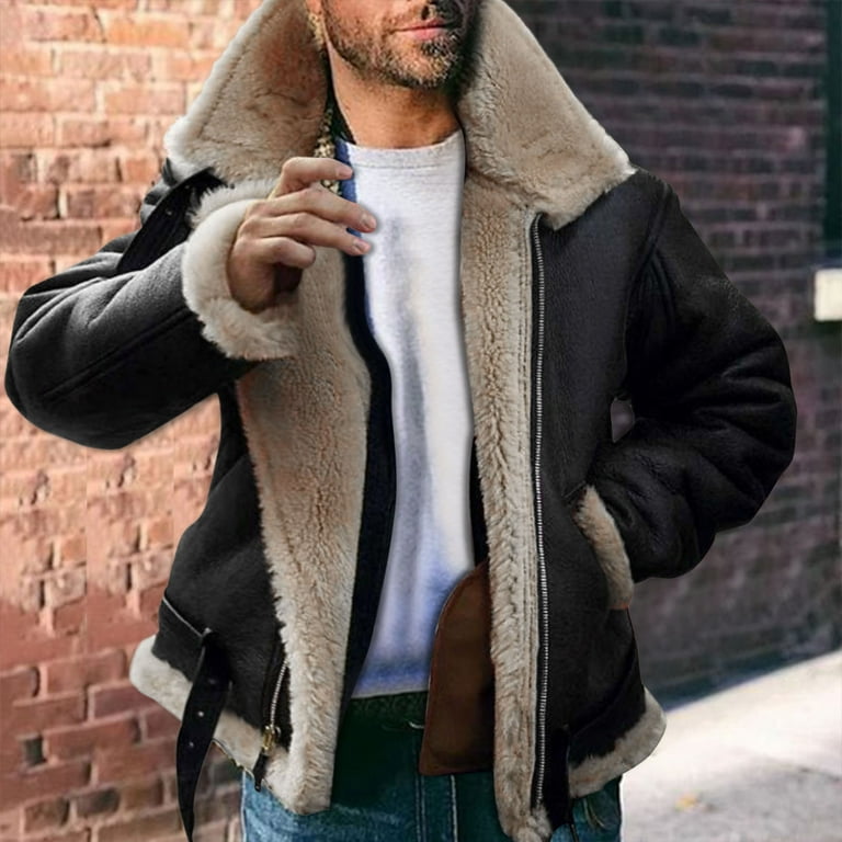 Lapel collar clearance leather jackets