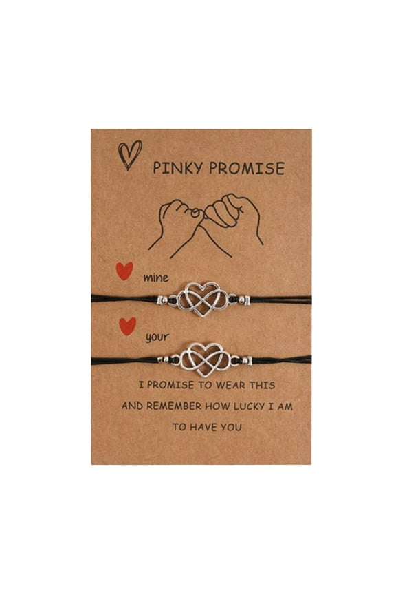 gifts for women Gold Bracelets For Couples Bracelets Friendship Bracelets Paper Card Nylon Rope Adjustable Gift 2 Pieces Womens Bracelets C