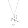 thumbnail image 1 of Pgeraug gifts for women Ladies Classic Silver 26 English Letter Initials Clavicle Chain Pendant Necklace Clavicle Necklace K, 1 of 1