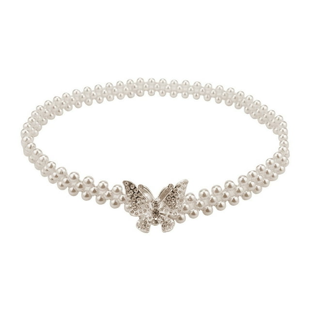 Pgeraug gifts for women Versatile Fashion Pearl Diamond Flower Waist ...