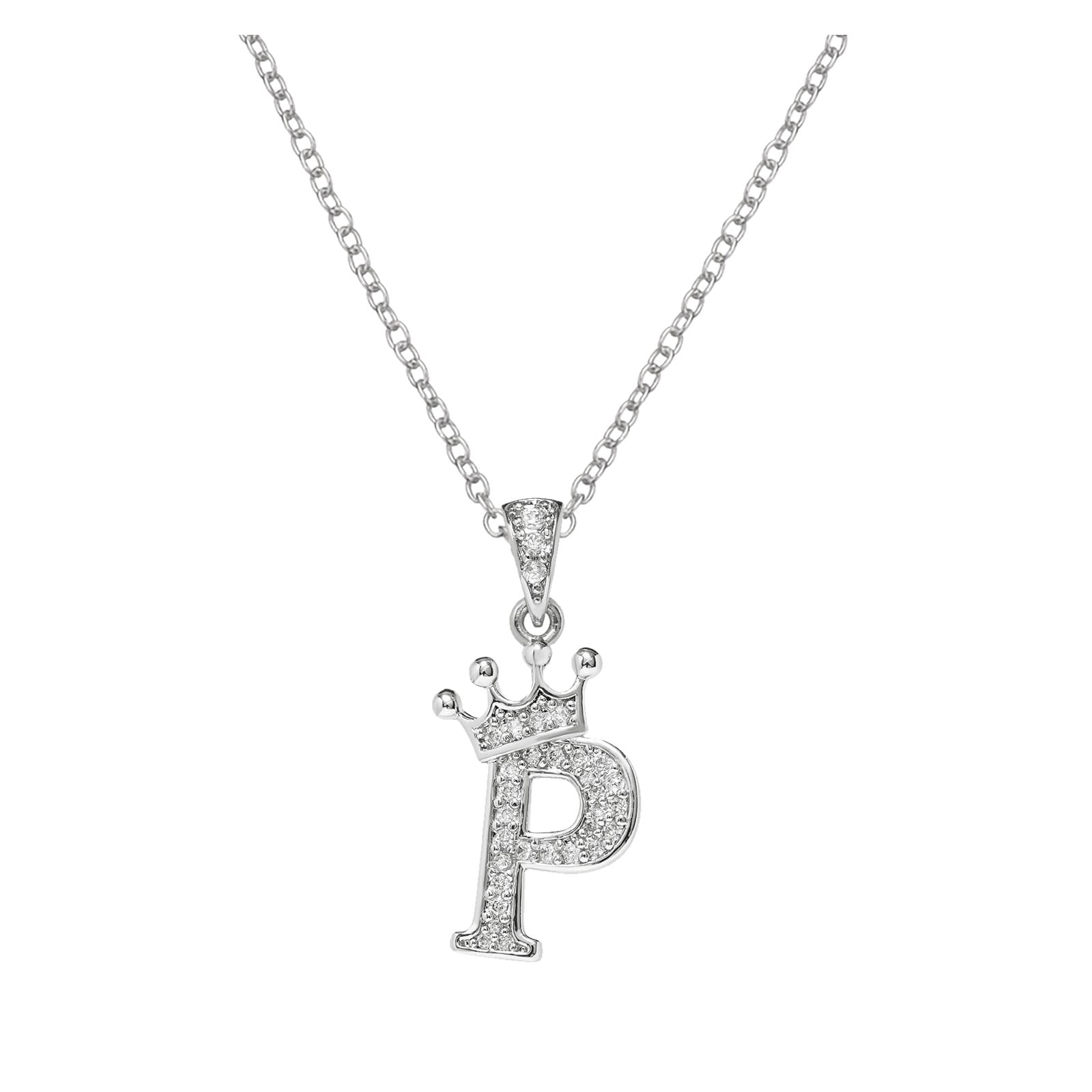 Pgeraug gifts for women 26 English Letters Full Diamond Pendant