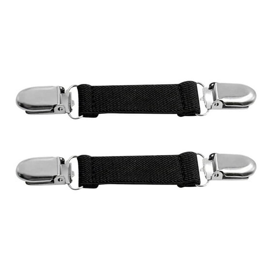 Pgeraug gloves Stainless Steel Mitten Clips Elastic Glove And Mitten Clips For Kids 1 Pair Multi-color