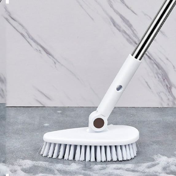 VANLOFE 6.29”Push Broom Brush for Floor Cleaning with 43” Long Handle and Stiff Bristles,Heavy Duty Brush for Shop,Deck,Garage,Concrete,Indoor and Outdoor Broom