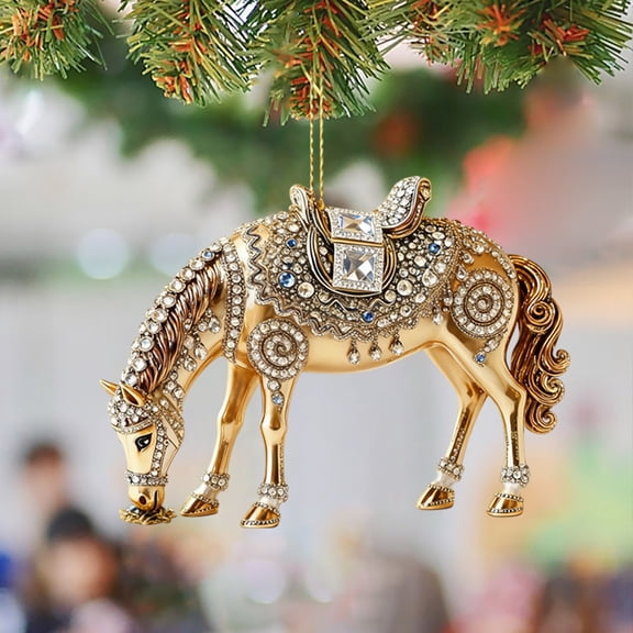 Pgyong Acrylic Christmas Ornaments for Home Decor, Car Rearview Mirror, and Holiday Party Decorations - Durable Hanging Pendant for Gifts