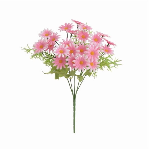 Pgyong Artificial Flowers, 12'' Artificial Daisy Flowers UV Resistant Outdoor Fake Wildflowers with Stems Faux Greenery Shrubs Plants Arrangements for Home Garden Vase Decor