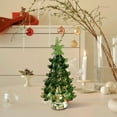 thumbnail image 1 of PGYONG Crystal Christmas Tree Figurine Mini Artificial Glass Tree,Miniature Green & Clear Trees as Tabletop Ornaments Centerpieces,Festival Gifts for Christmas Home Decor Craft Party (C), 1 of 6